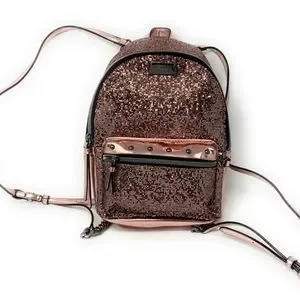 COPY - Rose gold bag pack Daiia Rose Gold Glitter Splatter School Backpack for Men  main image 4